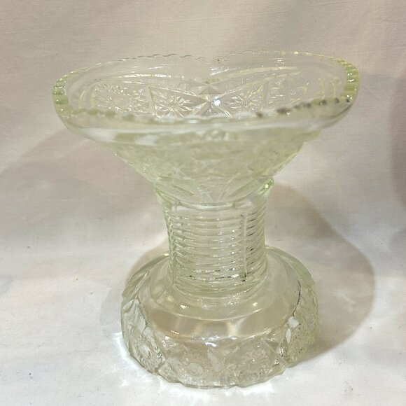 Vintage pressed Glass Punch Bowl Base Stand - Picture 1 of 5